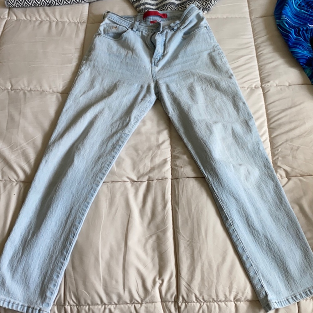 High waisted stretch jeans